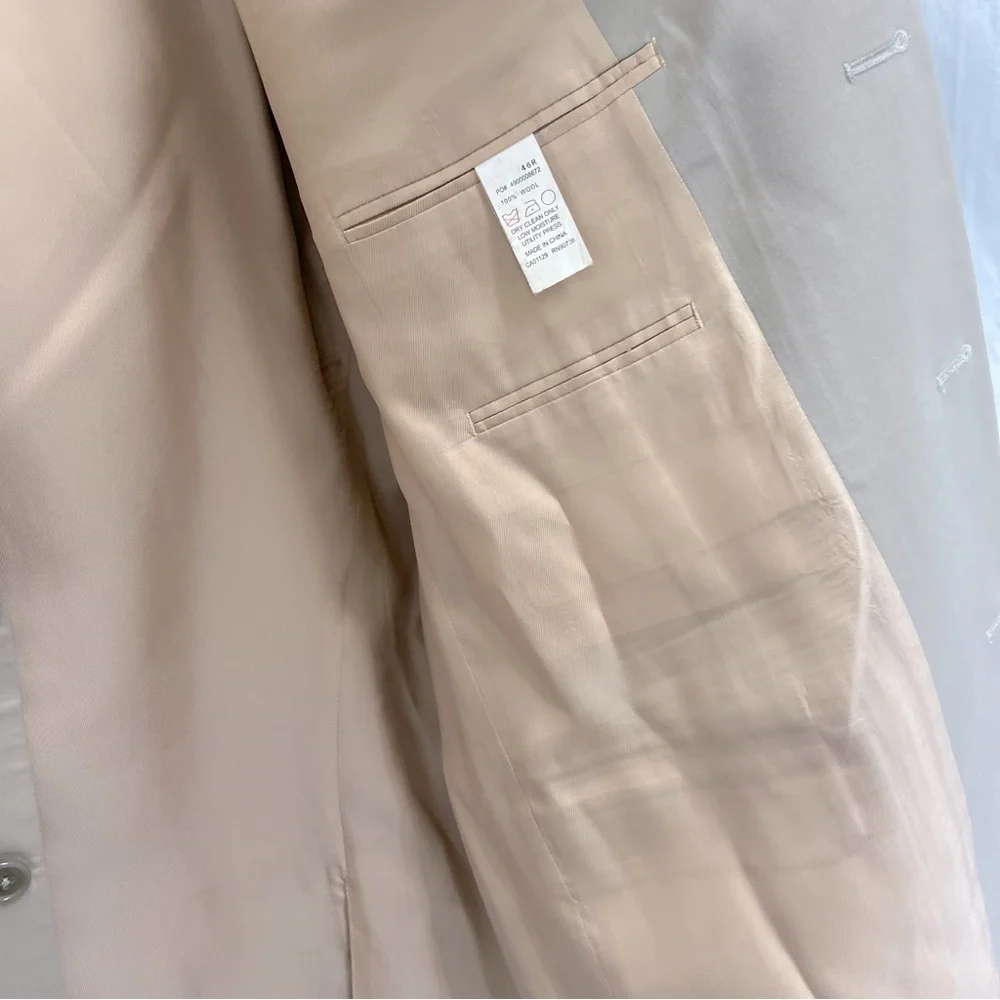 Calvin Klein 100% wool khaki sport coat. - Picture 9 of 10